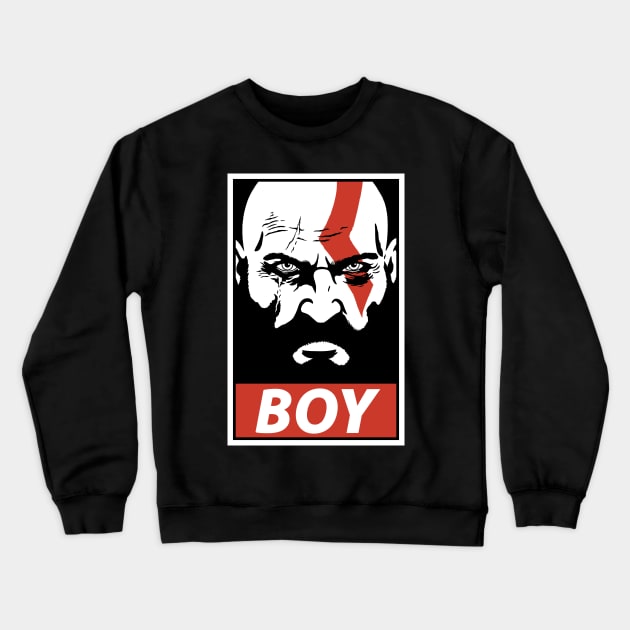 Dad of Boy Crewneck Sweatshirt by Cattoc_C